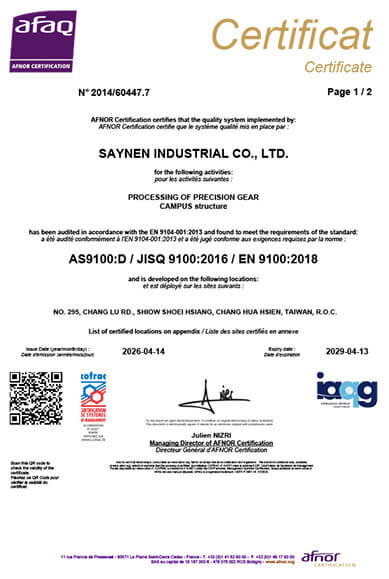 AS9100D CERTIFICATE 202604